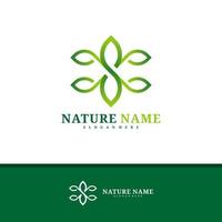 Nature logo design vector, Creative Leaf logo concepts template illustration. vector