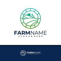 Farm logo design vector, Creative Farm logo concepts template illustration. vector