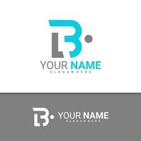 Letter L B logo design vector, Creative L B logo concepts template illustration. vector