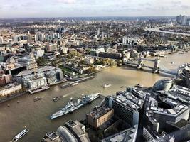 An aerial view of London photo