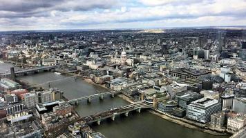 An aerial view of London photo