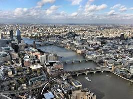 An aerial view of London photo