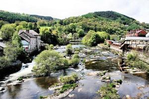 A view of the River Dee at Llangollen in Wales photo