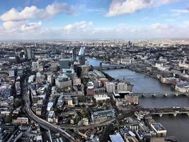 An aerial view of London photo