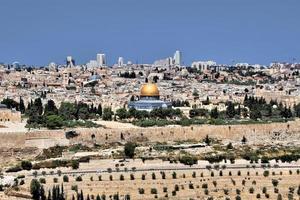 una vista panorámica de jerusalén foto