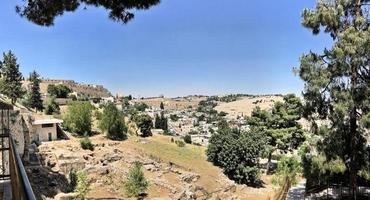 una vista de jerusalén en israel foto