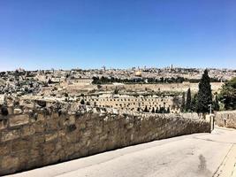 una vista panorámica de jerusalén foto