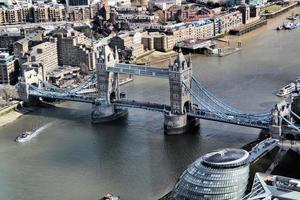 An aerial view of London photo