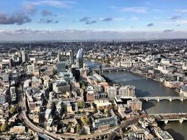 An aerial view of London photo