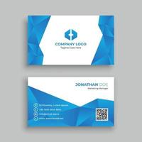 Geometric business card design template vector
