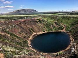 una vista de islandia cerca de reykjavik foto