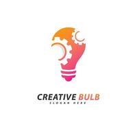 Creative Bulb logo concept vector. Creative Technology Logo design concept vector