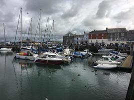 una vista del puerto de padstow en cornualles foto