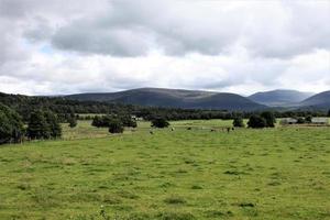 una vista de las tierras altas de Escocia cerca de ben nevis foto