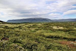 una vista de islandia cerca de reykjavik foto