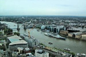 An aerial view of London photo