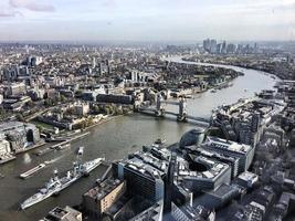 An aerial view of London photo