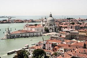 An aerial view of Venice in Italy photo