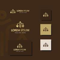 Law FirmGold Luxury Logo vector