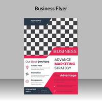 diseño de volante de negocios corporativos y plantilla de portada de folleto de agencia de marketing digital con foto vector gratis
