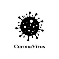 Coronavirus Bacteria Cell Icon, 2019-nCoV, Covid-2019, Covid-19 Novel Coronavirus Bacteria. vector