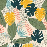 plant abstract seamless pattern illustration. patterns for textile vector