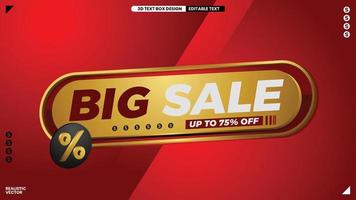 big sale clipart logo for media promotion and advertising vector