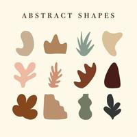 Abstract shapes boho style vector