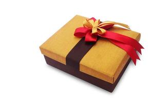 Gift Box isolated on white background with clipping path. photo