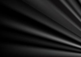 Abstract vector luxury black rippled fabric background