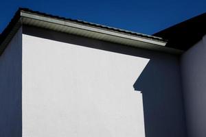 walls and roof of an old private house photo