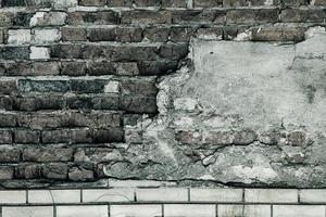 Empty old brick wall texture photo