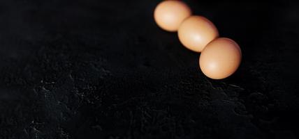 group of raw eggs photo