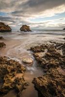 el paisaje de blairgowrie back beach en la península de mornington del estado de victoria de australia. foto