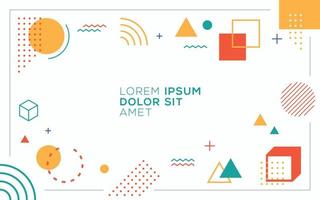 Vector graphic of geometric background design template