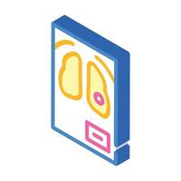 fluorography snapshot isometric icon vector illustration sign