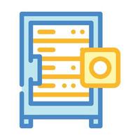 data server color icon vector isolated illustration