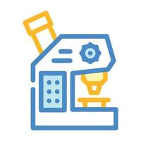 microscope laboratory tool color icon vector illustration