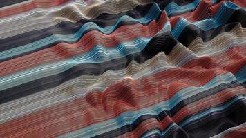 weave lines. Abstract background colored dynamic waves cloth wavy folds 3d illustration photo