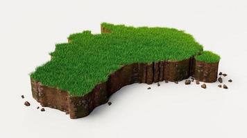 Australia country Grass and ground texture map 3d illustration photo