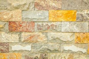 Seamless Bricks Stone wall elevation for backgrounds. photo