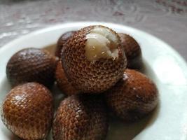 Salak fruit is a local Indonesian fruit photo