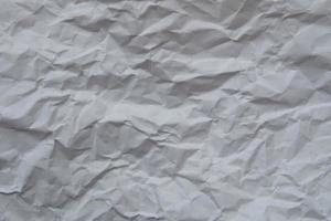 Top view of crumpled paper texture background photo