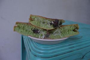 comida dulce tradicional terang bulan de indonesia