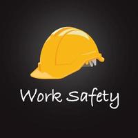 Safety first sign vector illustration.