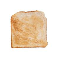 browned toast isolated photo