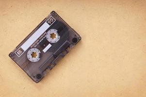 cassette on vintage paper photo