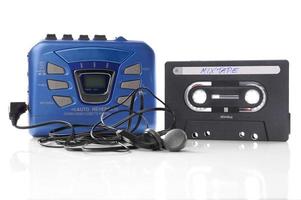 music cassette and walkman photo