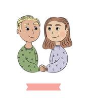 boy and girl vector