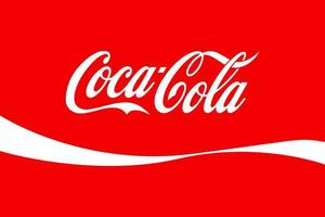 Coca cola. Popular drink brand logo. Vinnytsia, Ukraine - May 16, 202 vector